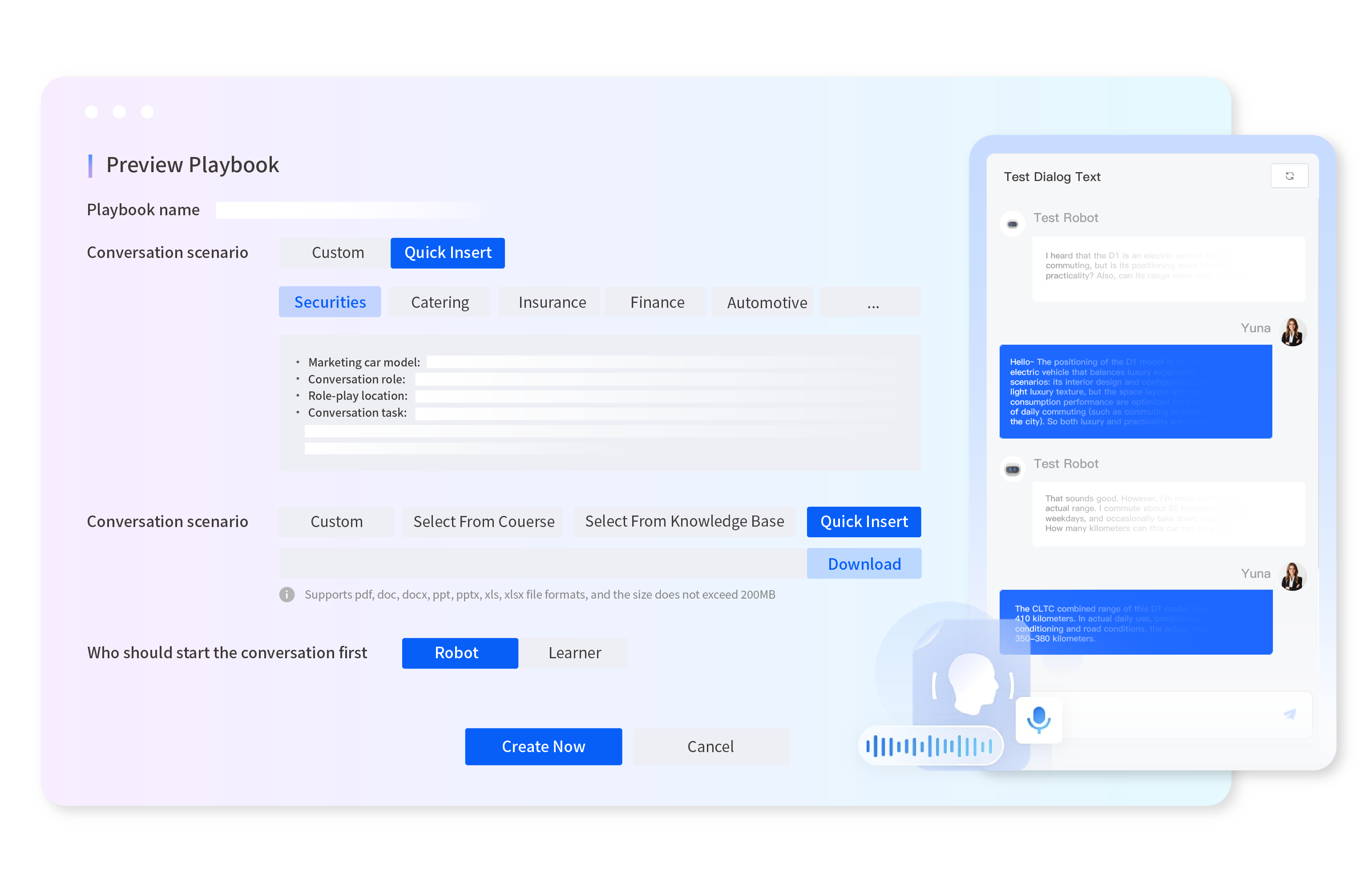 AI Role-play Practice: